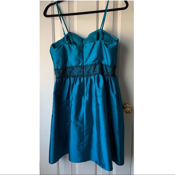 Blue Adrianna Papell Dress, Worn Once - Picture 2 of 4